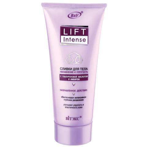 Сливки для тела Витэкс Lift Intense Увлажение и упругость с гиалуроновой кислотой и имбирем 200 мл