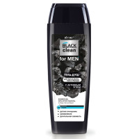 Гель-душ для мытья волос, тела и бороды Витэкс Black Clean for MEN с активным углем 400 мл Гель-душ для мытья волос, тела и бороды Витэкс Black Clean for MEN с активным углем 400 мл